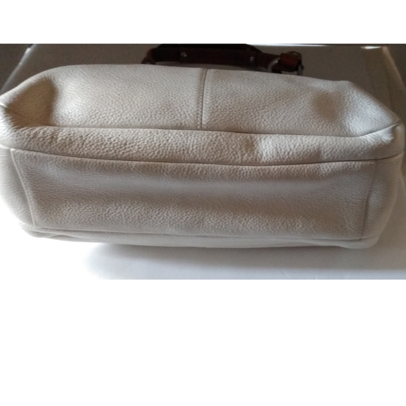 Coach Penelope Pebbled Leather Satchel Off White - Picture 4 of 8
